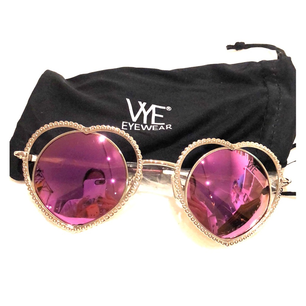 Vye Eyewear Heart Shaped Sunglasses